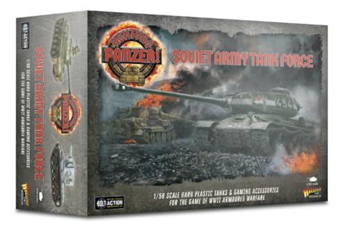 Warlord Games Soviet Army Tank Force - 1:56 / 28 Mm In Plastica Scala Modello Carri Armati Per Achtung Panzer Altamente Dettagliate World War 2 Miniat