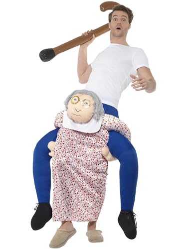 Smiffys Costume Cavalluccio Nonna,Multicolore,Tuta Intera Con Finte Gambe