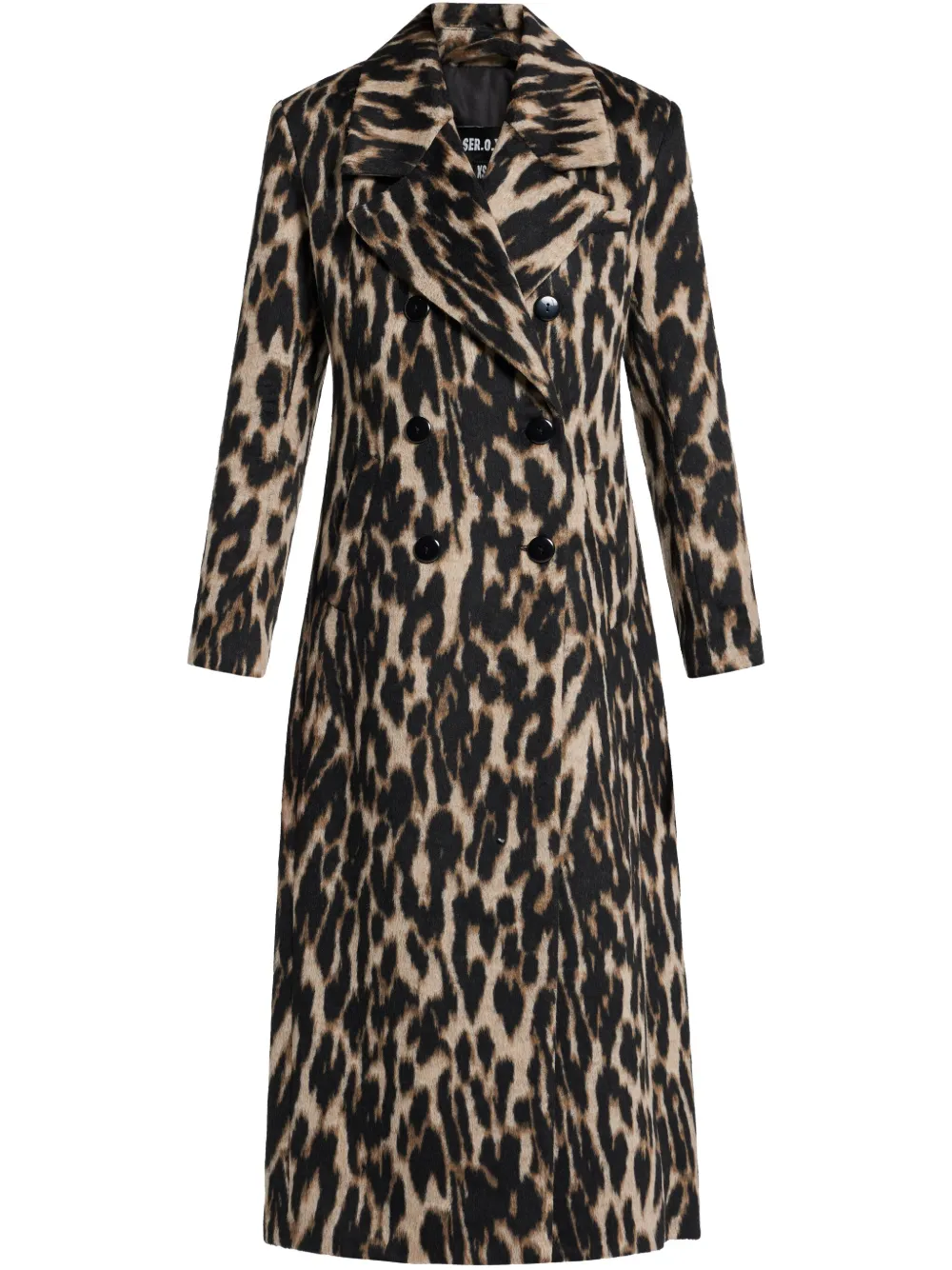 SER.O.YA animal print coat - Marrone
