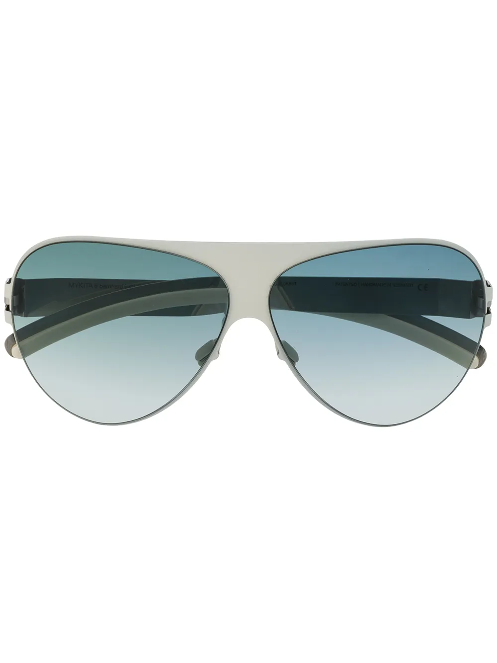 Mykita Occhiali da sole oversize Franz - Bianco
