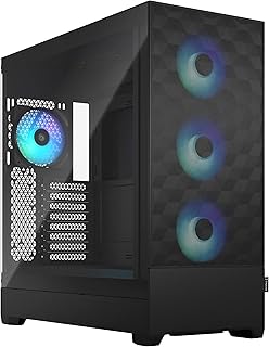 Pc- case fractal pop xl air rgb tg clear tint - schwarz