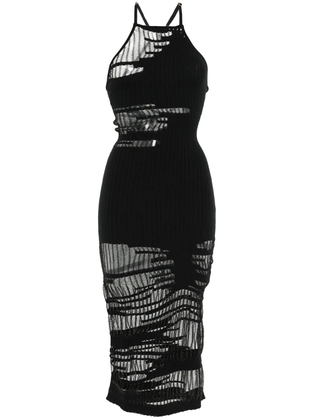 Cult Gaia Abito midi Nodin - Nero