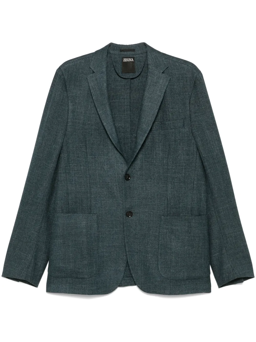 Zegna buttoned blazer - Blu