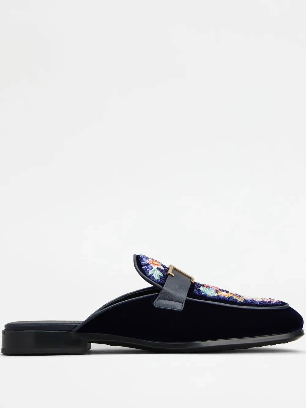 Tod's velvet loafers - Blu