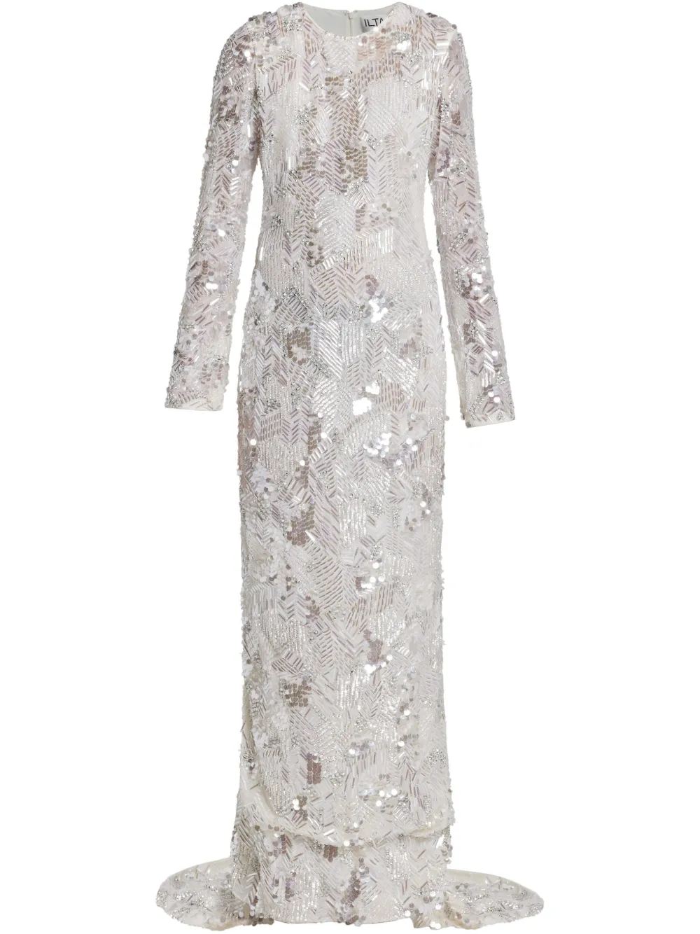 ILTA all-over embroidered dress - Bianco
