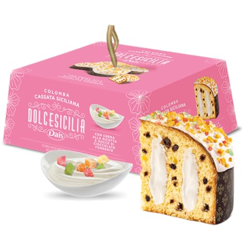 Colomba Di Pasqua Dais Cassata Siciliana Crema Ricotta E Gocce Cioccolato 800 G