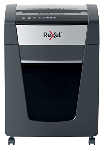 Rexel P420+ Distruggidocumenti Con Taglio A Particelle, Distrugge Fino A 20 Fogli Alla Volta, Livello Di Sicurezza P4, Tecnologia Anti-Inceppamento, C