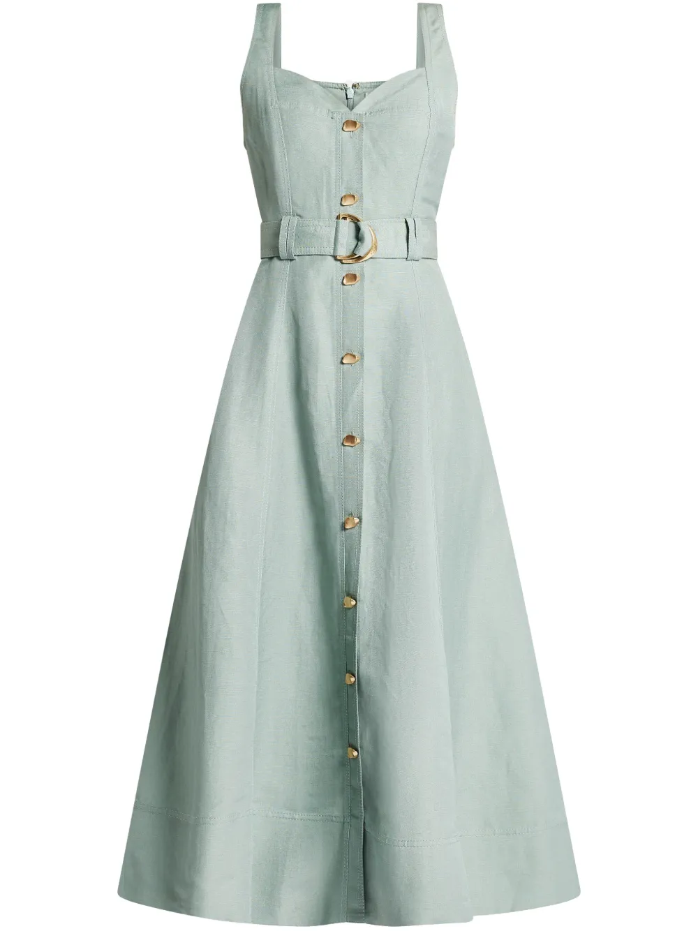 Aje belted midi dress - Verde