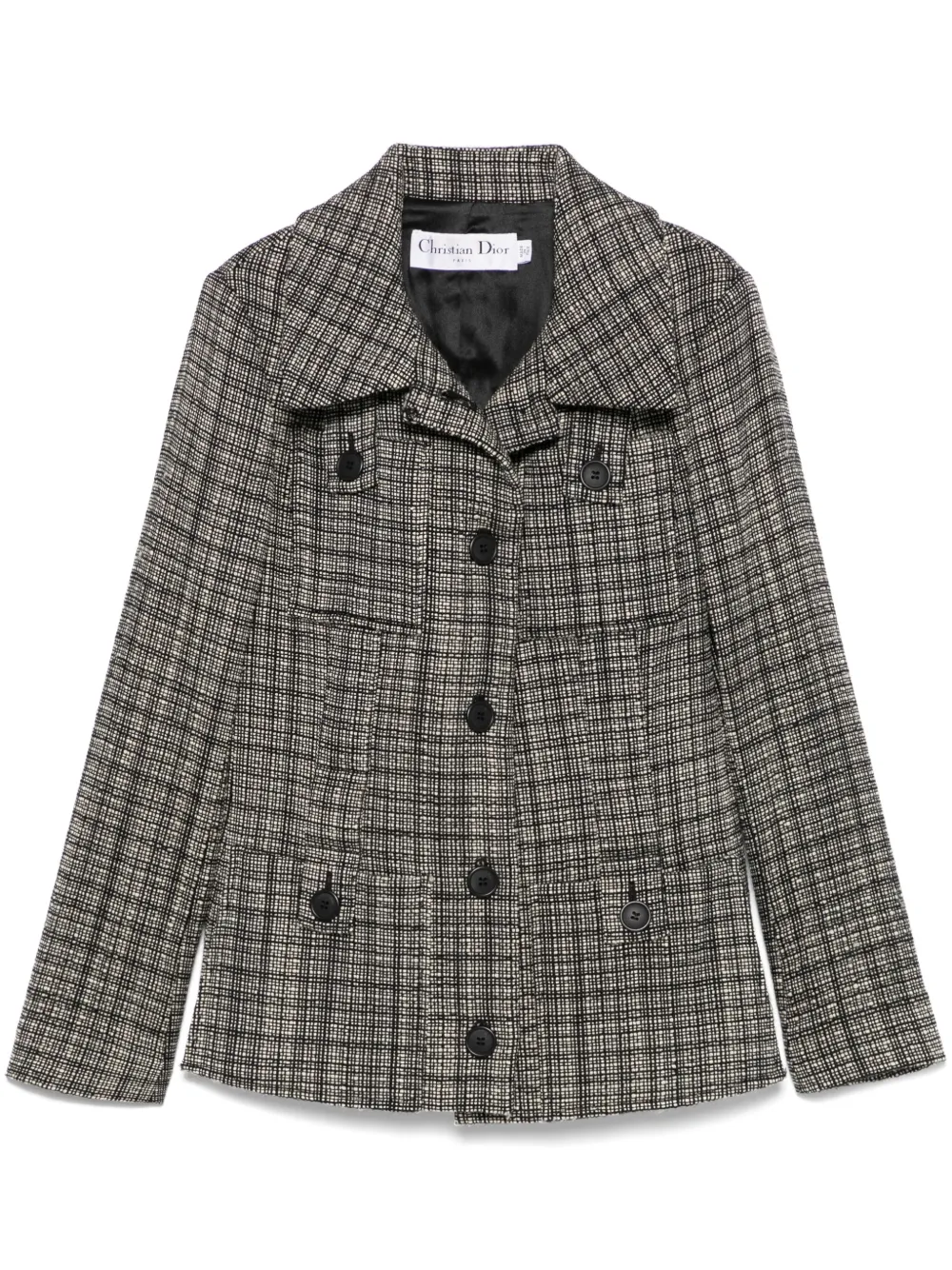 Christian Dior Pre-Owned Giacca in tweed anni 2010 - Nero