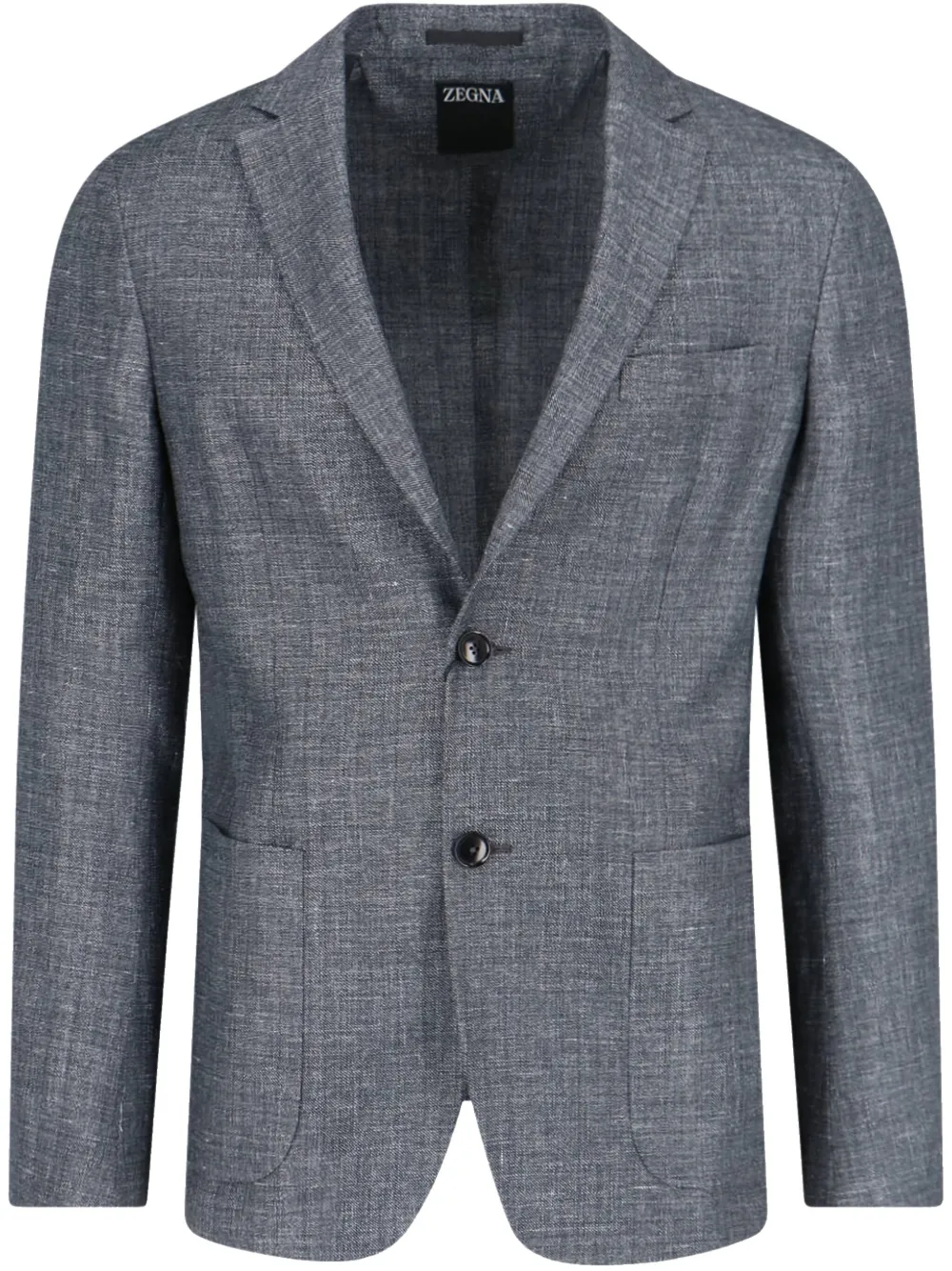 Zegna single breasted blazer - Grigio