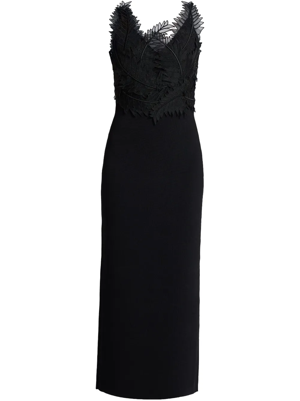Aje embroidered-design midi dress - Nero
