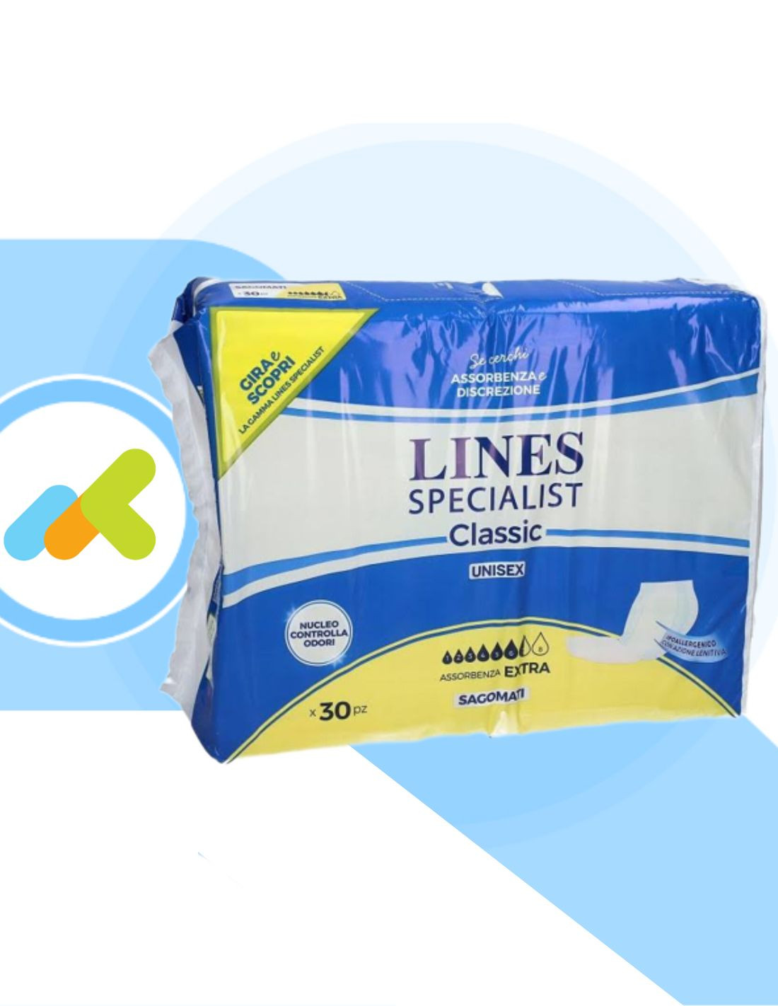 Lines Specialist Classic Sagomati Extra | Protezione Totale Contro