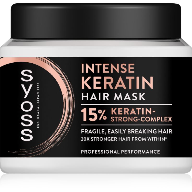 Syoss Intense Keratin Maschera Intensa Per Capelli Con Cheratina 400 Ml