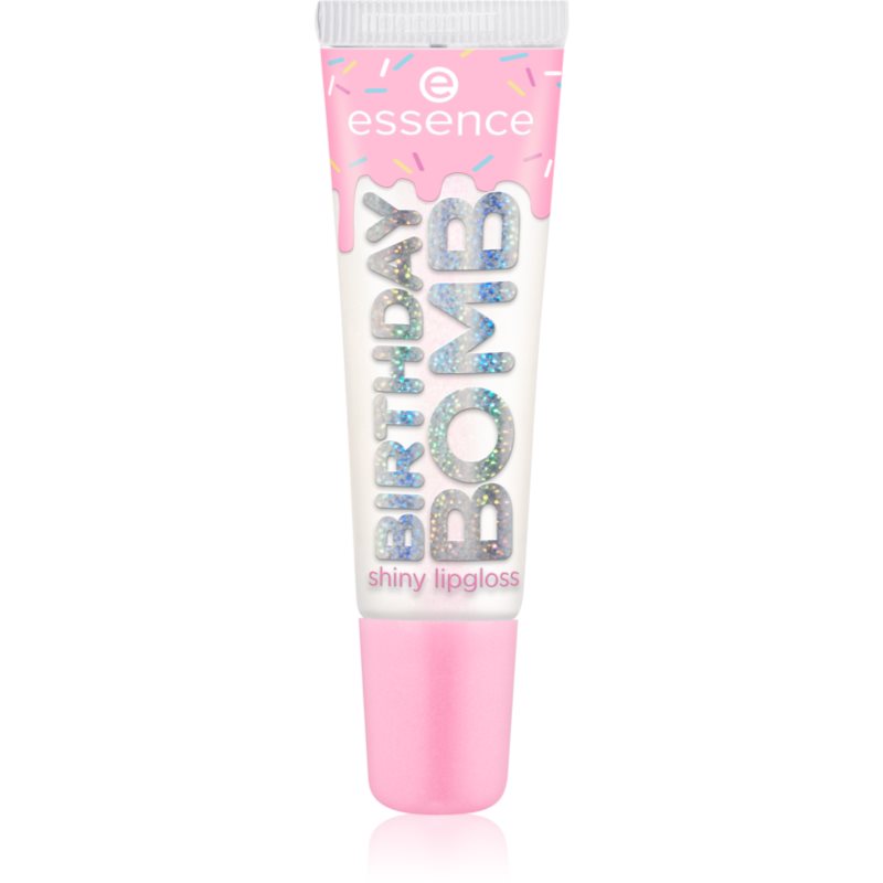 Essence Birthday Bomb Lucidalabbra Trasparente Per Una Brillantezza Luminosa Colore 01 Cake My Day! 10 Ml