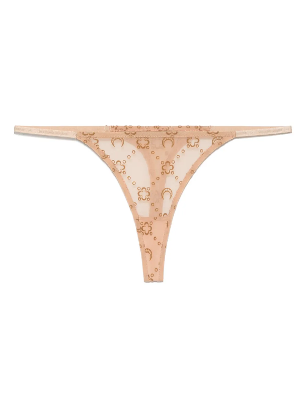 Marine Serre mesh flock thong - Toni neutri