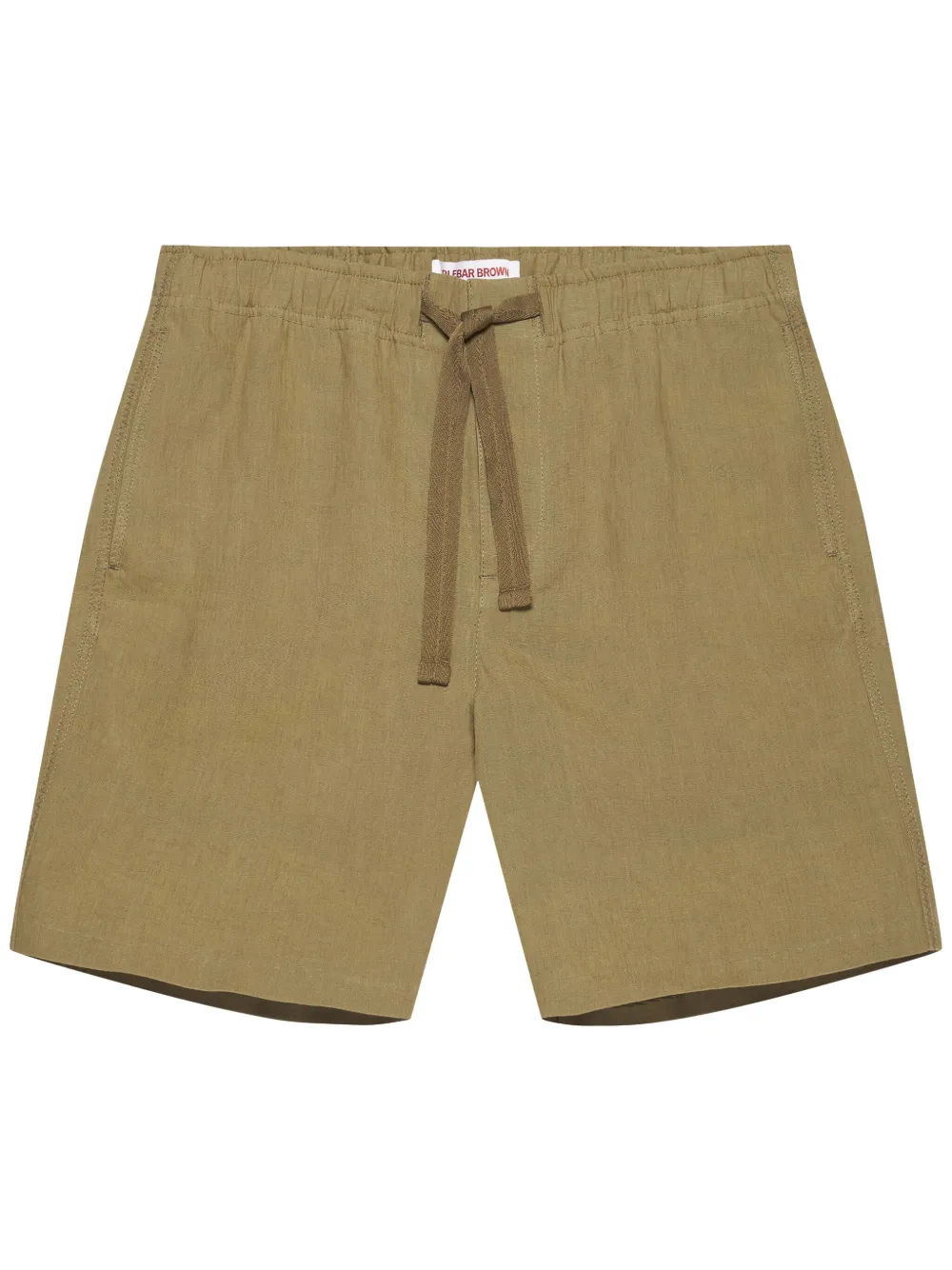 Orlebar Brown Shorts Alex in lino - Marrone