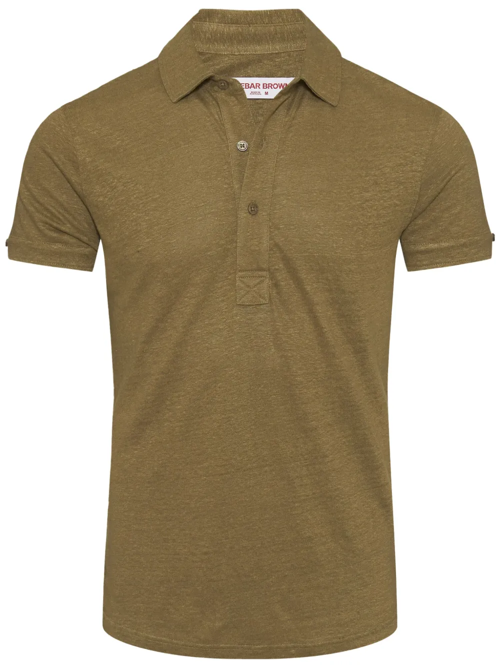 Orlebar Brown Polo Sebastian in lino - Verde