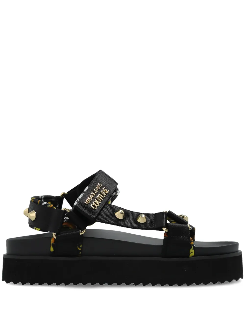 Versace Jeans Couture spike-studded sandals - Nero