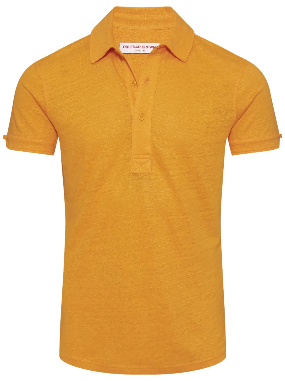 Orlebar Brown Polo Sebastian in lino - Giallo