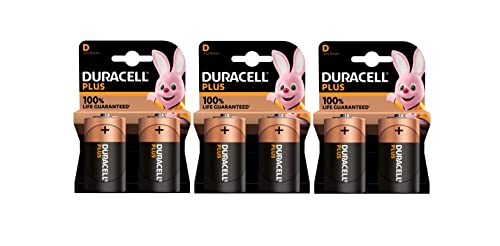6X Duracell D Plus Lr20 Mn1300 Alcaline (3 Blister Da 2 Batterie) 6 Pile