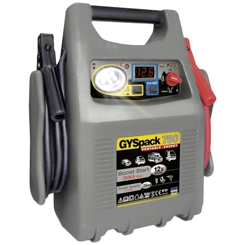Gys Système De Démarrage Rapide Gyspack 750 026179 Courant Daide Au Démarrage (12 V)=750 A Lampe De Travail, Convertiss