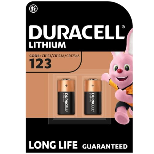 Duracell Cr123 Piles Au Lithium Haute Puissance 3V (Cr123A / Cr17345) (Lot De 2) – Puissance Longue Durée – Pour Appareils Photos, Lampes De Poche, Dé
