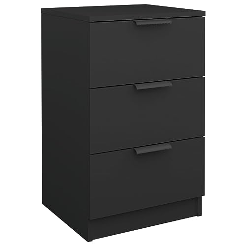 Vidaxl Table De Chevet Noir 40X36X65 Cm