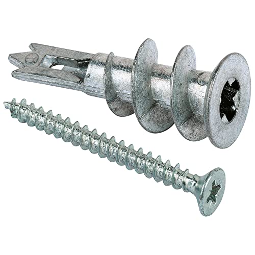Fischer - Cheville Métallique Pour Carton-Plâtre Gkm Avec Vis À Tête Bombée - Boîte De 100 Gris 10 X 31 Mm
