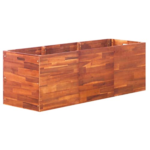 Vidaxl Lit Surélevé De Jardin 150X50X50 Cm Fleurs Jardinière Bois D'Acacia