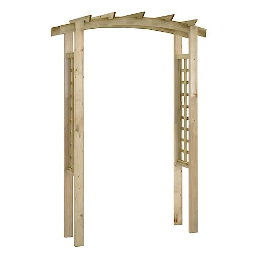 Vidaxl Arche Treillis Plante Grimpante Jardin Terrasse Arceau À Rosier Bois