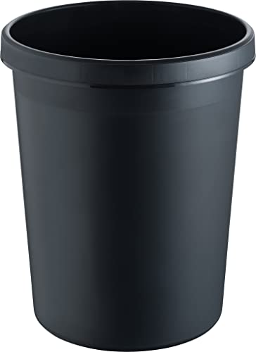 Helit The German H6106295 Corbeille À Papier 45 L (Ø X H) 390 Mm X 480 Mm Polyéthylène Noir 1 Pc(S)