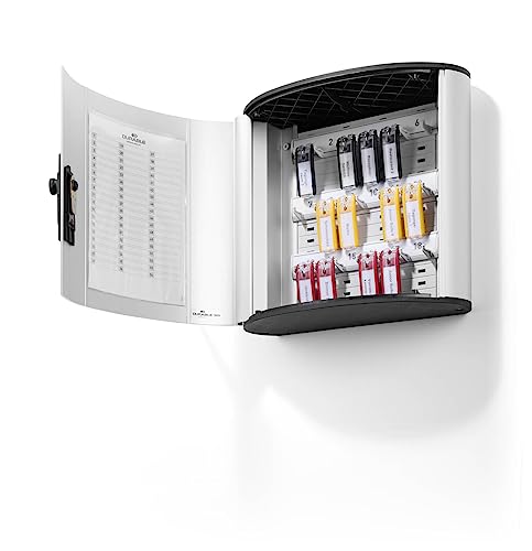 Durable 196923 Keybox Code Armoire Pour 18 Clés Fermeture Par Combinaison À Code - Avec 6 Porte-Clés Key Clip