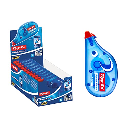 Tipp-Ex Pocket Mouse Ruban Correcteur - 10 M X 4,2 Mm, Boîte De 10
