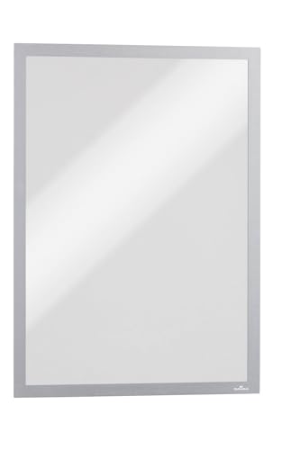 Durable Lot De 5 Cadres Magnétiques Argenté Format A3