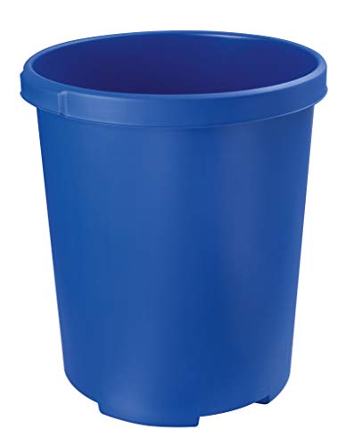 Han 1836-14, Corbeille À Papier Klassik Xxl, Robuste, Esthétique Et En Qualité Premium, 50 Litres, Bleu