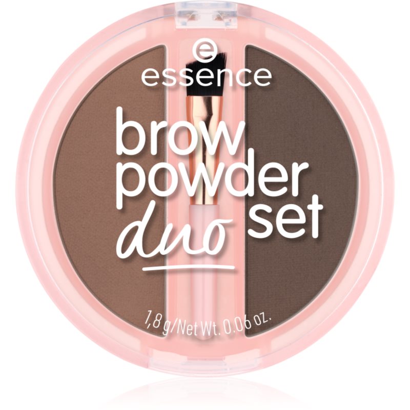 Essence Brow Powder Duo Kit Per Sopracciglia Colore 02 Medium 1.8 G