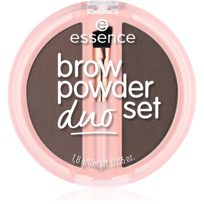 Essence Brow Powder Duo Kit Per Sopracciglia Colore 03 Dark 1.8 G