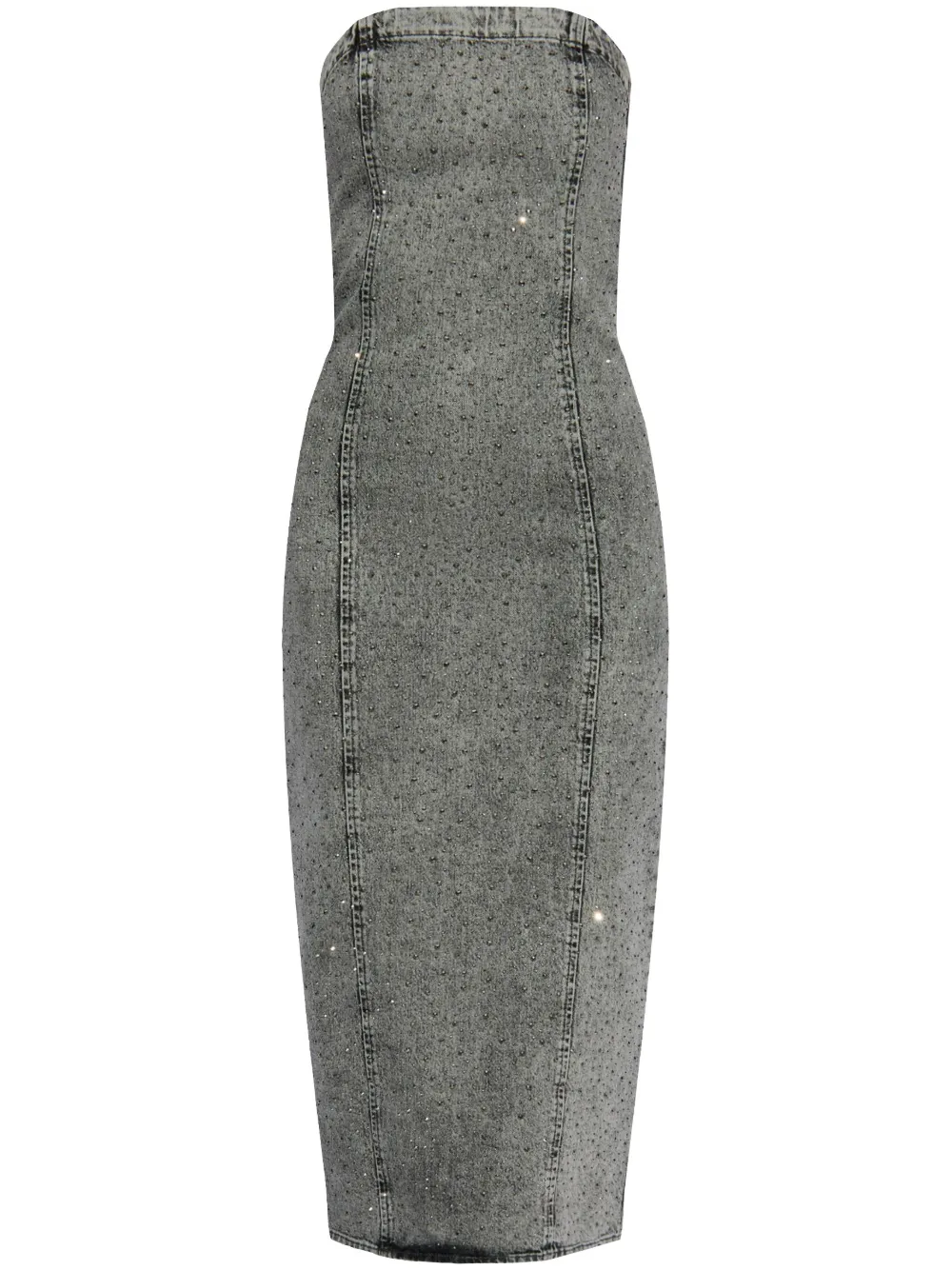 Gestuz denim midi dress - Grigio