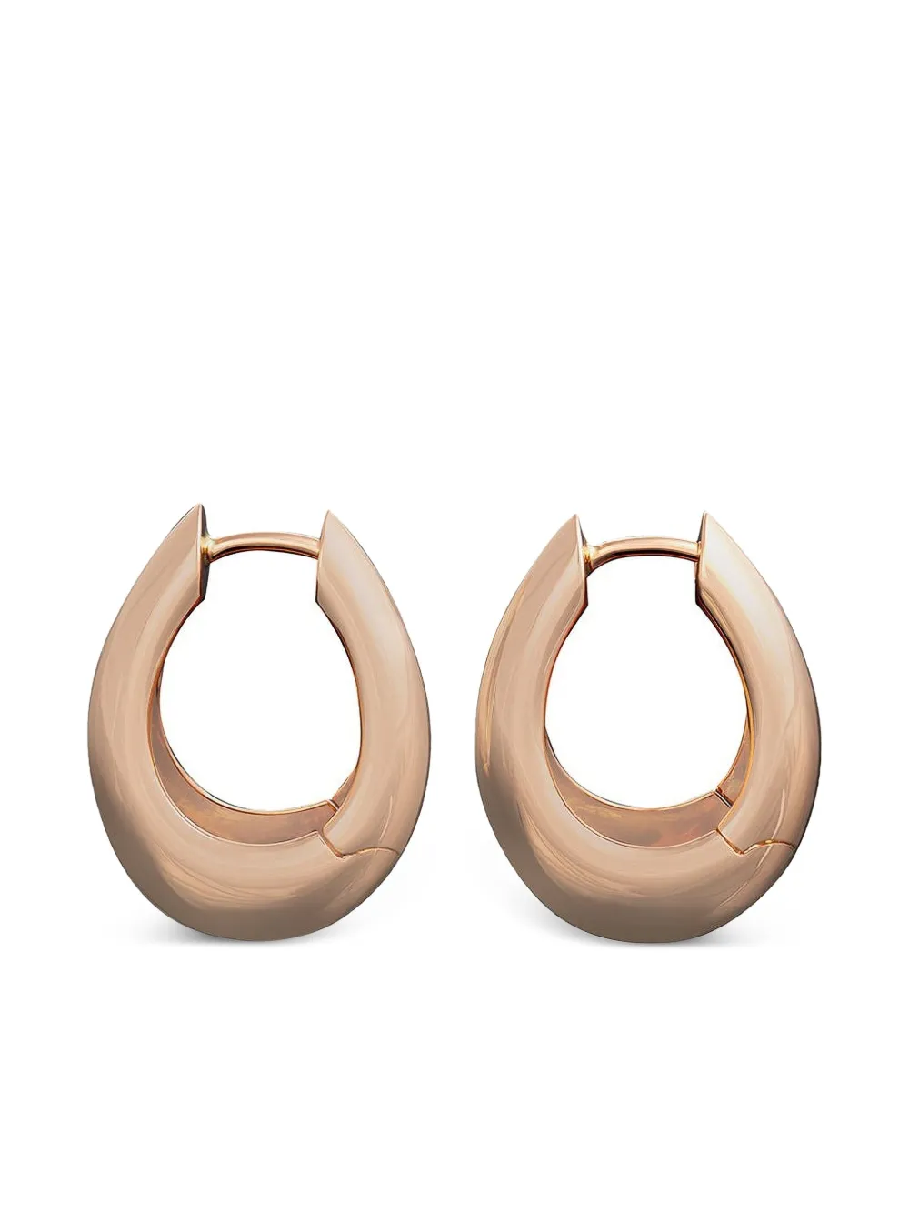 Ananya 18K rose gold Chakra hoop earrings - Rosa