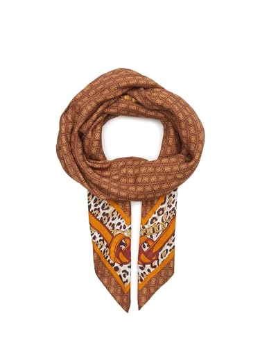 Guess Noelle Kefiah Scarf 130X130 Brown Logo