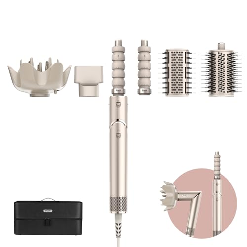 Shark Flexstyle Styler E Asciugacapelli 5 En 1, Con Arricciacapelli, Spazzola Lisciante, Volumizzante, Diffusore, Concentratore, Custodia Da Viaggio,