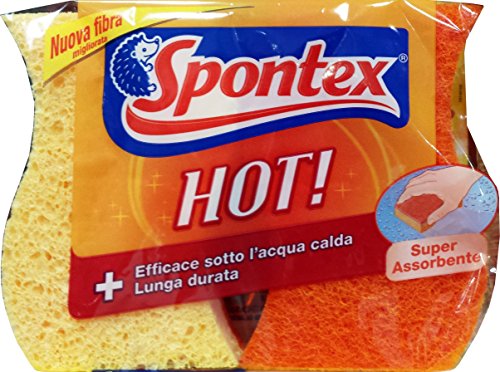 15 X Spontex Spugna Abrasiva Vegetale Hot 2 Pezzi