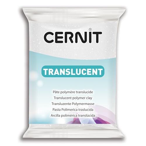 Cernit Traslucido Argilla, Polymero, Ambra, 95X5.93X1.93 Cm