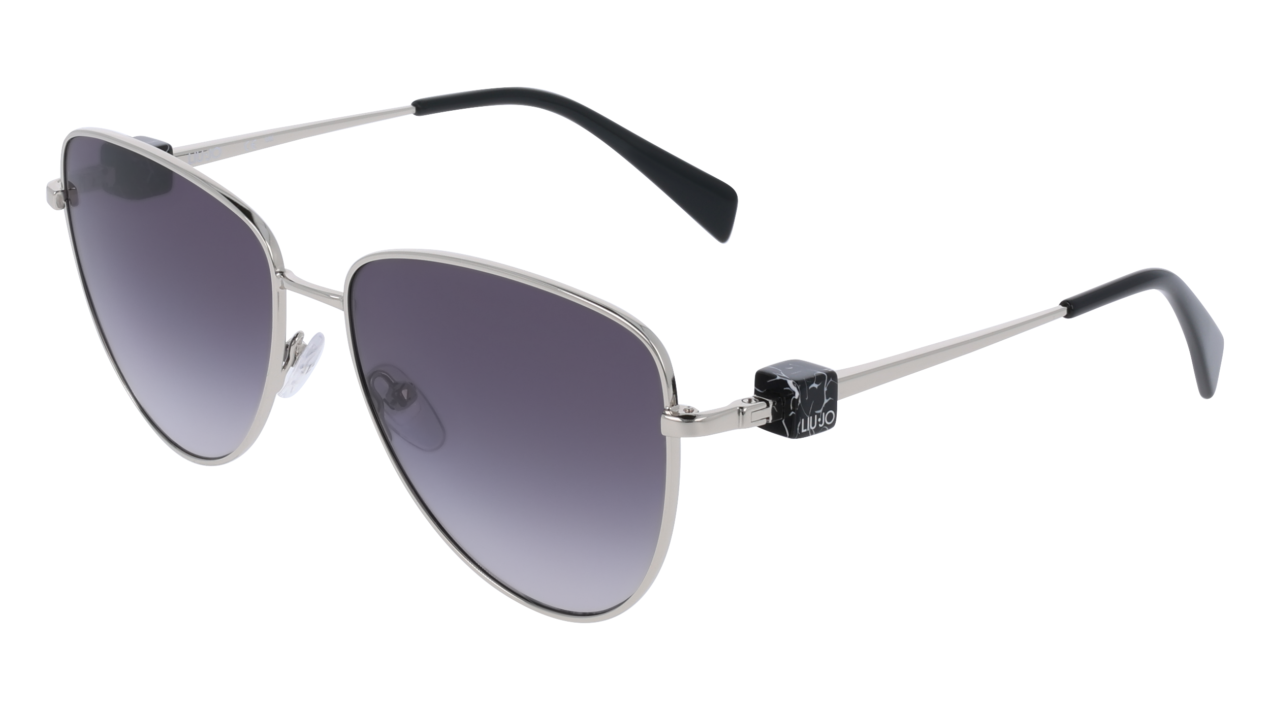 Liu Jo Donna Lj161S 040 Occhiali Da Sole Metallo Argento Pilot Normale