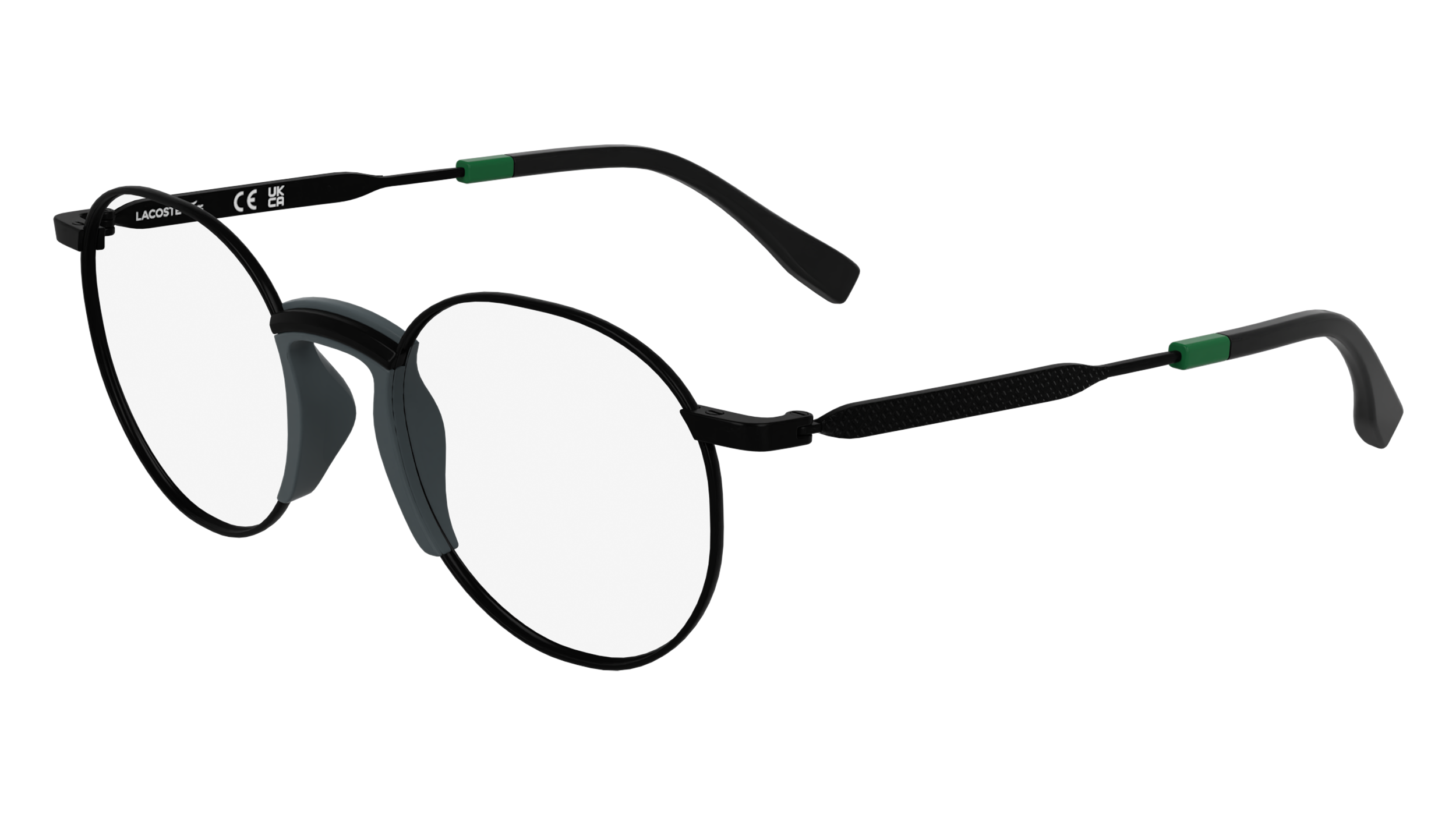 Lacoste Bambino L3114 002 Montature Da Vista Metallo Nero  Rotonda Normale