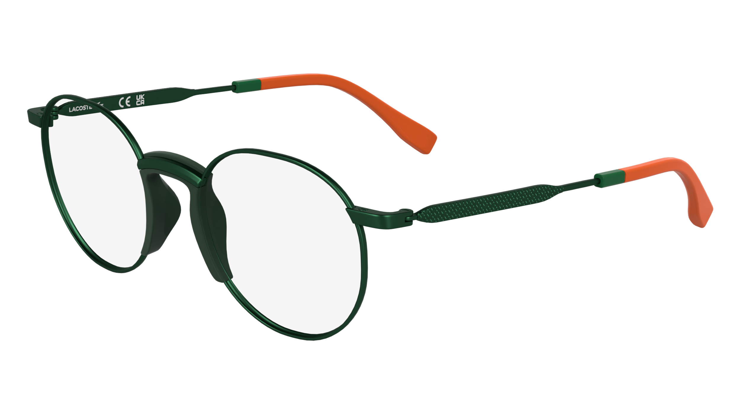 Lacoste Bambino L3114 301 Montature Da Vista Metallo Verde  Rotonda Normale