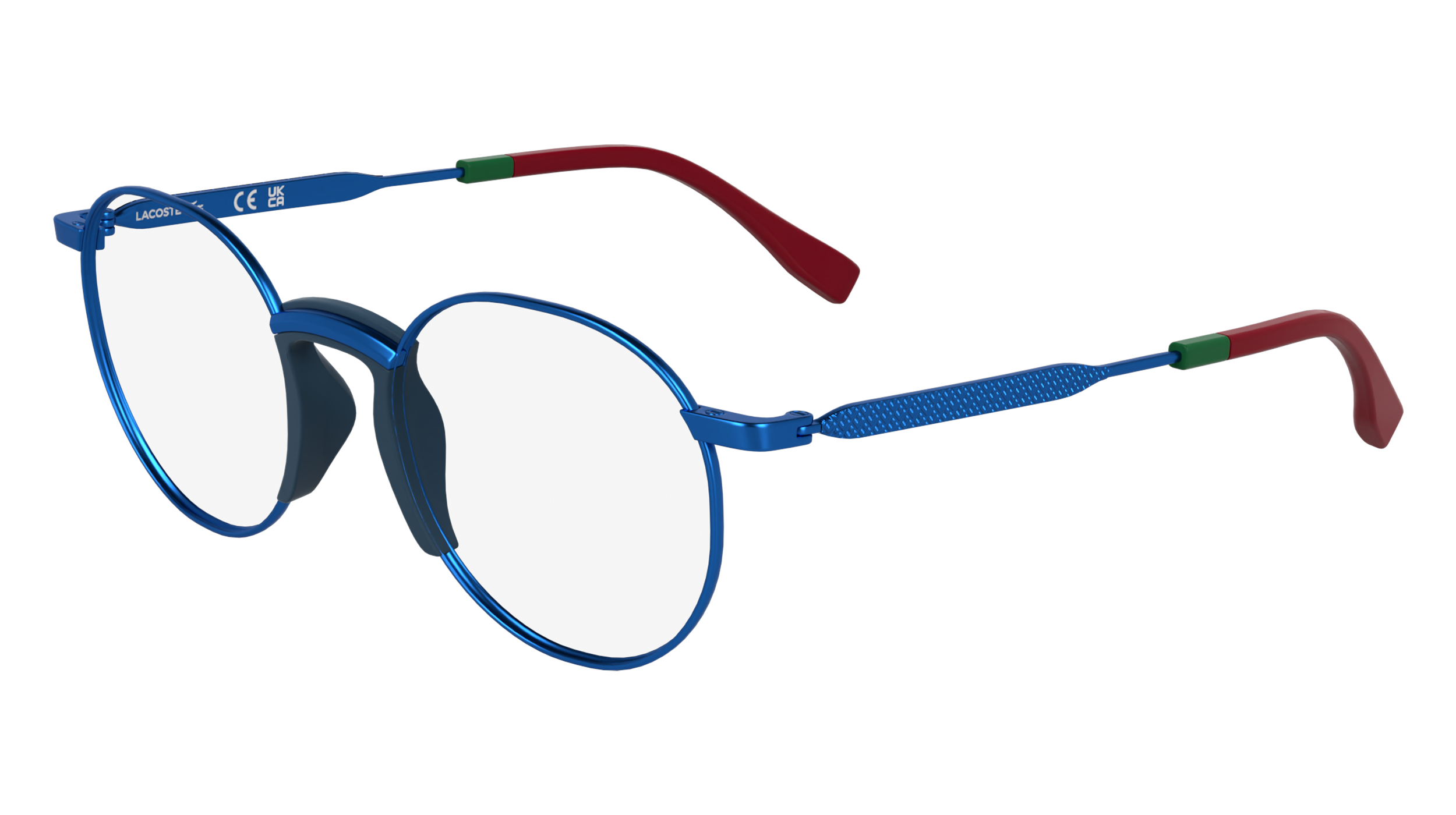 Lacoste Bambino L3114 424 Montature Da Vista Metallo Blu  Rotonda Normale