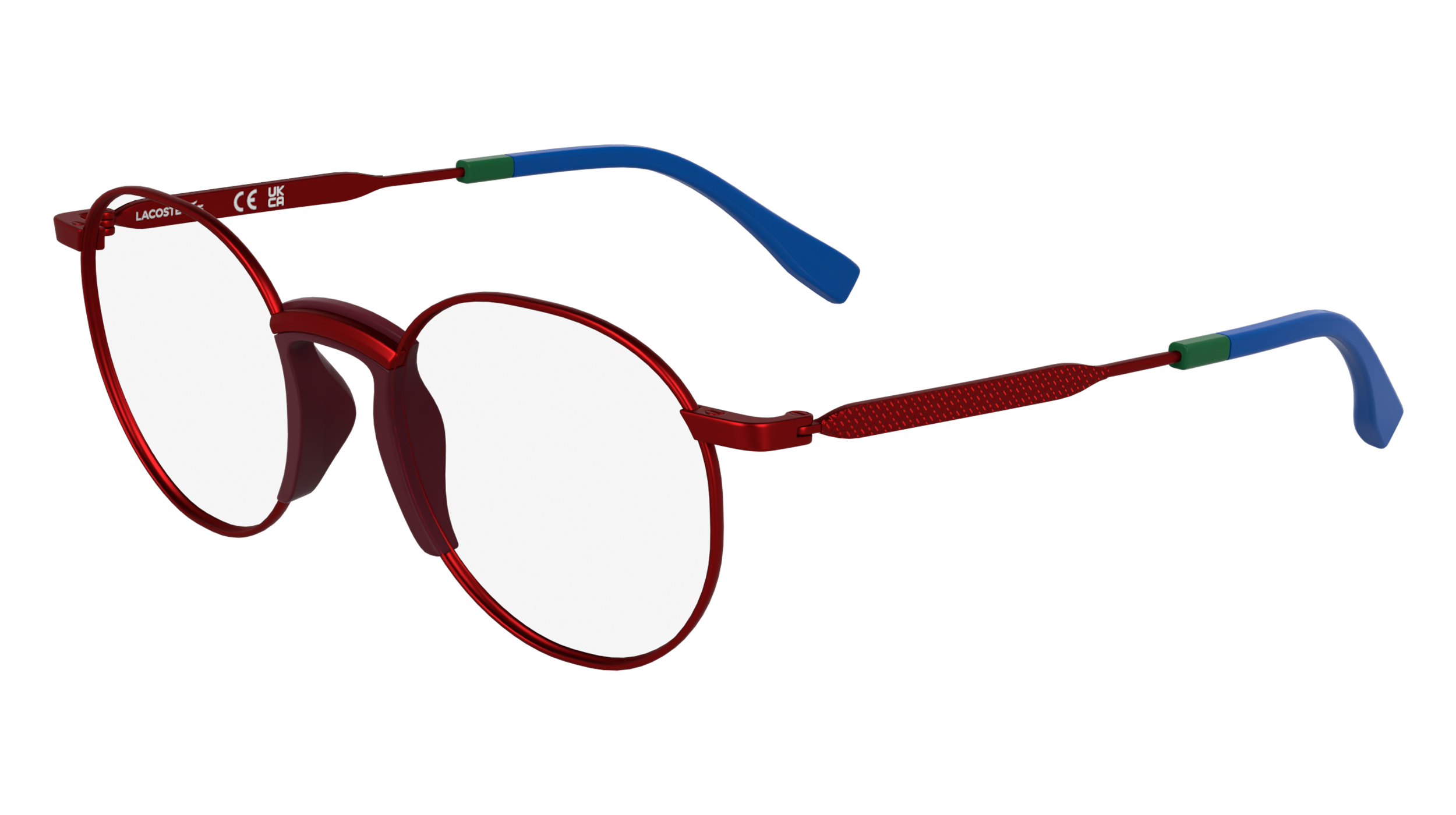 Lacoste Bambino L3114 601 Montature Da Vista Metallo Bordeaux  Rotonda Normale