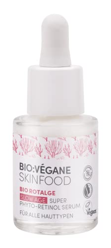 Bio:Végane Skinfood - Siero Di Alga Rossa Biologica Super Fito-Retinolo, Con Fito-Retinolo, Senza Profumi, 15 Ml