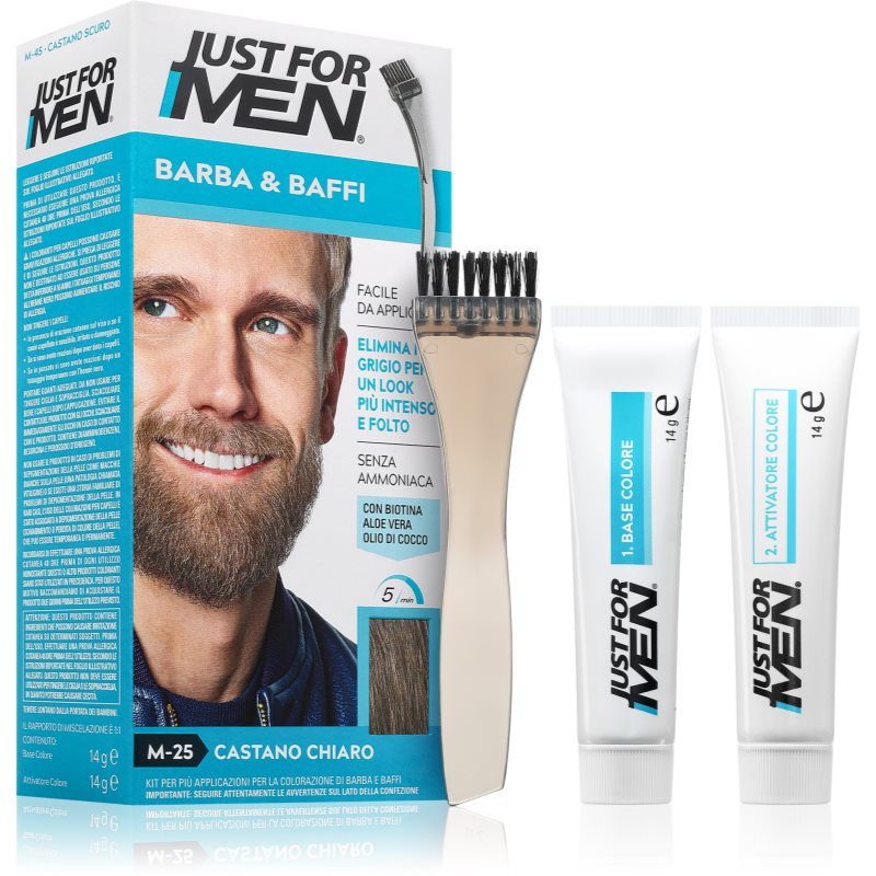 Just For Men Men Moustache & Beard M-25 Light Grey 1 Pz